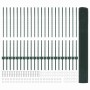 Reja con postes Verde 1 x 50 m Acero