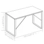 Oak and black computer desk 120x60x73 cm by vidaXL, Desks - Ref: Foro24-20252, Price: 120,98 €, Discount: %