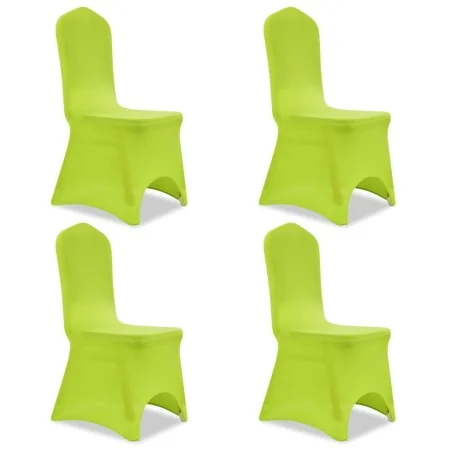Elastischer Stuhlbezug 4 Einheiten grün von vidaXL, Abdeckungen - Ref: Foro24-131417, Preis: 25,39 €, Rabatt: %