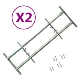 Adjustable window security bars 2 pcs 1000-1500 mm by vidaXL, Windows - Ref: Foro24-3057509, Price: 80,59 €, Discount: %