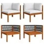 Garden furniture 8 pcs cream cushions solid acacia wood by vidaXL, Garden sets - Ref: Foro24-3057891, Price: 753,45 €, Discou...