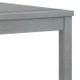 Muebles de jardín 5 pzas cojines gris madera maciza de acacia
