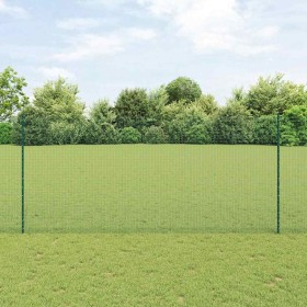 Reja con postes Verde 1.4 x 50 m Acero