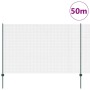Reja con postes Verde 1.5 x 50 m Acero