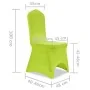 Funda de silla elástica 4 unidades verde de vidaXL, Fundas - Ref: Foro24-131417, Precio: 25,39 €, Descuento: %