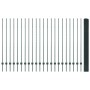 Reja con postes Verde 1.5 x 50 m Acero