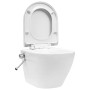 Wand-WC ohne Kanten versteckter Keramik-Spülkasten weiß von vidaXL, Badezimmer - Ref: Foro24-3055348, Preis: 371,41 €, Rabatt: %