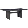 Juego de comedor de jardín 9 piezas ratán sintético negro