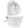 Wall-mounted rimless toilet with hidden cistern, white ceramic. by vidaXL, Bathrooms - Ref: Foro24-3055348, Price: 403,41 €, ...