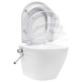 Wand-WC ohne Kanten versteckter Keramik-Spülkasten weiß von vidaXL, Badezimmer - Ref: Foro24-3055348, Preis: 371,41 €, Rabatt: %