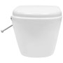 Wand-WC ohne Kanten versteckter Keramik-Spülkasten weiß von vidaXL, Badezimmer - Ref: Foro24-3055348, Preis: 371,41 €, Rabatt: %