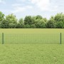 Reja con postes Verde 0.4 x 100 m Acero