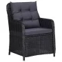 idaXL 9-piece black synthetic rattan garden dining set by vidaXL, Garden sets - Ref: Foro24-3057809, Price: 1,00 €, Discount: %