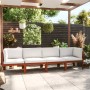 4-seater garden sofa with solid acacia wood cushion by vidaXL, Garden sets - Ref: Foro24-3057884, Price: 446,45 €, Discount: %