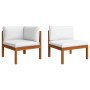 4-seater garden sofa with solid acacia wood cushion by vidaXL, Garden sets - Ref: Foro24-3057884, Price: 446,45 €, Discount: %