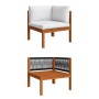 4-seater garden sofa with solid acacia wood cushion by vidaXL, Garden sets - Ref: Foro24-3057884, Price: 446,45 €, Discount: %