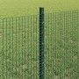 Reja con postes Verde 0.6 x 100 m Acero