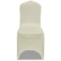 Elastic chair cover 4 units cream by vidaXL, Covers - Ref: Foro24-131410, Price: 18,83 €, Discount: %