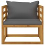 Gartenmöbel 7 Stück Kissen massives Akazienholz von vidaXL, Gartensets - Ref: Foro24-3057629, Preis: 669,23 €, Rabatt: %