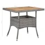 Gartenmöbel 5 Stück graues synthetisches Rattan und Akazie von vidaXL, Gartensets - Ref: Foro24-3058323, Preis: 376,41 €, Rab...
