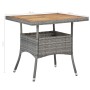 Gartenmöbel 5 Stück graues synthetisches Rattan und Akazie von vidaXL, Gartensets - Ref: Foro24-3058323, Preis: 332,50 €, Rab...