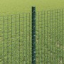 Reja con postes Verde 0.8 x 100 m Acero