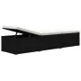 Tumbonas de jardín y mesita 3 piezas ratán sintético negro de vidaXL, Tumbonas - Ref: Foro24-3057662, Precio: 301,86 €, Descu...