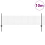 Reja con postes Gris 0.5 x 10 m Acero