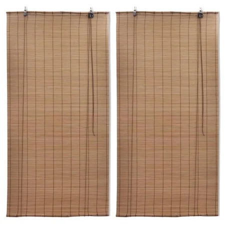 Bambus-Rollo 2 Einheiten braun 80x160 cm von vidaXL, Jalousien und Jalousien - Ref: Foro24-3057518, Preis: 37,85 €, Rabatt: %