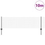 Reja con postes Gris 0.6 x 10 m Acero