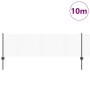 Reja con postes Gris 0.6 x 10 m Acero