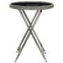 3-teiliges Gartenbistro-Set synthetisches Rattan gehärtetes Glas grau von vidaXL, Gartensets - Ref: Foro24-3058379, Preis: 17...