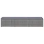Garden loungers and table 3 pieces gray synthetic rattan by vidaXL, Loungers - Ref: Foro24-3057665, Price: 362,21 €, Discount: %