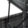 Garden loungers and table 3 pieces gray synthetic rattan by vidaXL, Loungers - Ref: Foro24-3057665, Price: 366,68 €, Discount: %