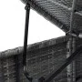Garden loungers and table 3 pieces gray synthetic rattan by vidaXL, Loungers - Ref: Foro24-3057665, Price: 362,21 €, Discount: %