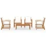 5-piece garden furniture set with solid acacia wood cushions by vidaXL, Garden sets - Ref: Foro24-3057790, Price: 495,30 €, D...