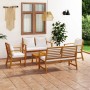Gartenmöbel 5 Stück Kissen massives Akazienholz von vidaXL, Gartensets - Ref: Foro24-3057786, Preis: 577,48 €, Rabatt: %
