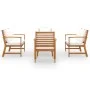 5-piece garden furniture set with cushions, made of solid acacia wood. by vidaXL, Garden sets - Ref: Foro24-3057786, Price: 5...