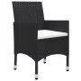 Garten-Bistro-Set, 3-teilig, synthetisches Rattan, schwarzes Hartglas von vidaXL, Gartensets - Ref: Foro24-3058378, Preis: 18...