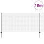 Reja con postes Gris 1.2 x 10 m Acero