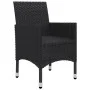 Garten-Bistro-Set, 3-teilig, synthetisches Rattan, schwarzes Hartglas von vidaXL, Gartensets - Ref: Foro24-3058378, Preis: 18...