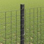 Reja con postes Gris 1.2 x 10 m Acero