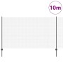 Reja con postes Gris 1.4 x 10 m Acero