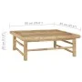 6-piece garden furniture set made of bamboo with cream white cushions by vidaXL, Garden sets - Ref: Foro24-3058209, Price: 71...