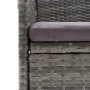 Garden table and chairs 3 pieces PE rattan and gray tempered glass by vidaXL, Garden sets - Ref: Foro24-3058365, Price: 186,2...