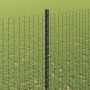 Reja con postes Gris 1.4 x 10 m Acero