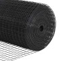 Reja con postes Gris 1.5 x 10 m Acero