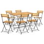 Comedor de jardín plegable 7 piezas de madera maciza de acacia by vidaXL, Garden sets - Ref: Foro24-3058156, Price: 372,97 €,...