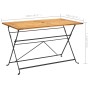 Faltbarer Gartentisch aus massivem Akazienholz, 7-teilig. von vidaXL, Gartensets - Ref: Foro24-3058156, Preis: 372,97 €, Raba...