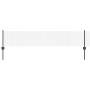 Reja con postes Gris 0.4 x 25 m Acero